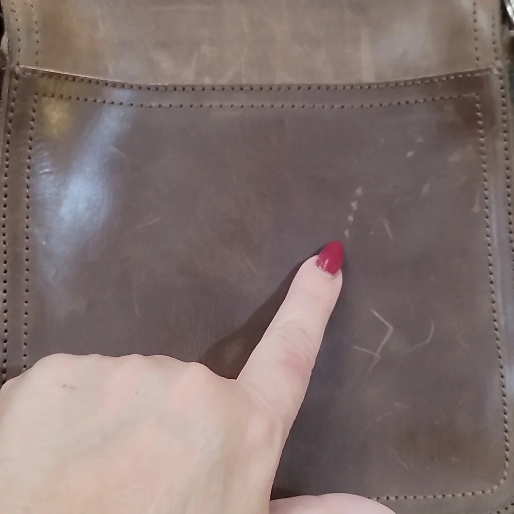 Leather Crossbody Messenger Bag